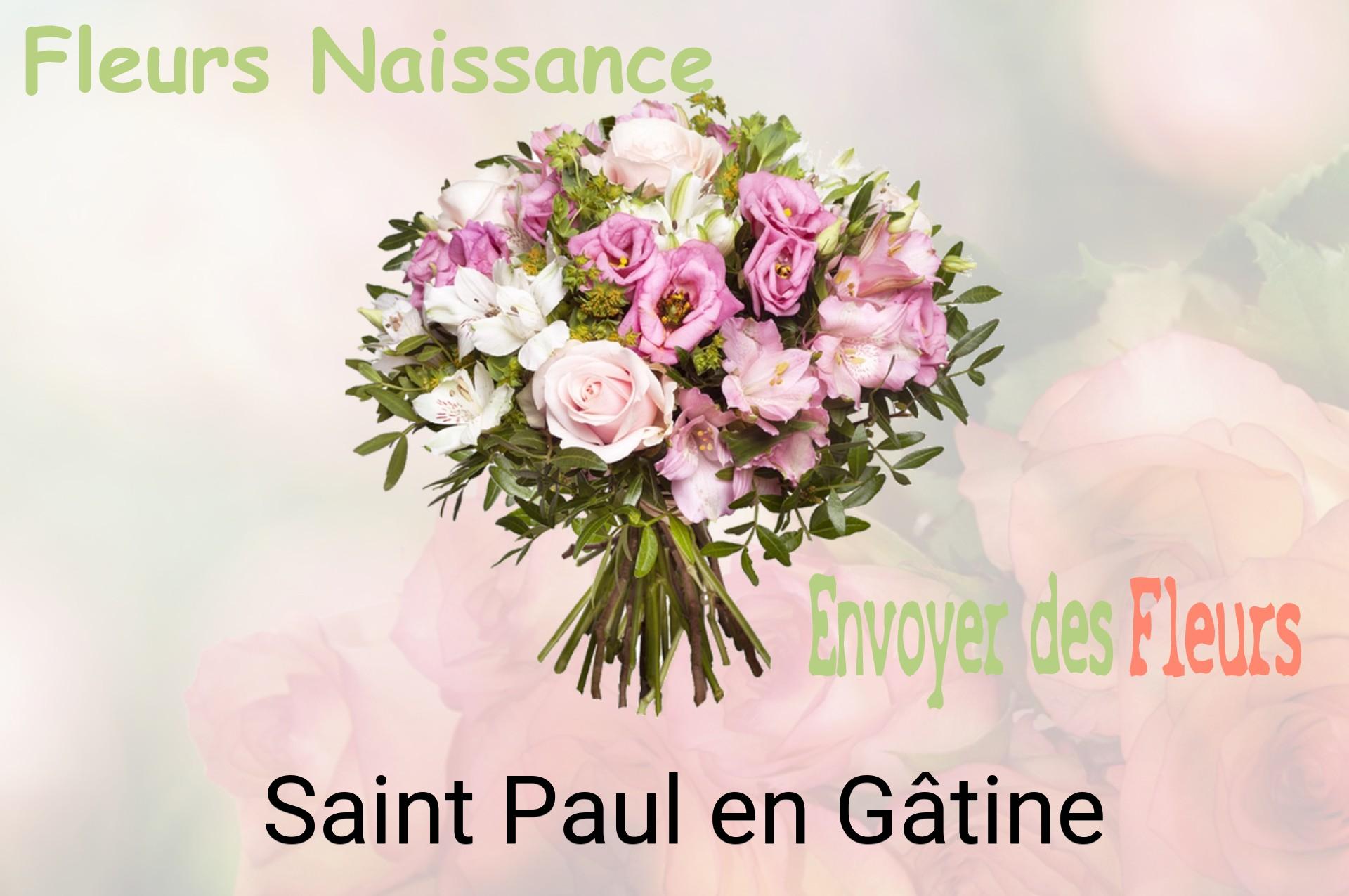 Bouquet de fleurs de naissance livré à Saint-Paul-en-Gâtine